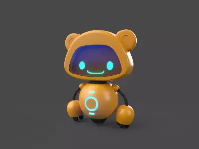 Robot 2 cartoon 3D model