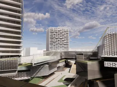 Modern City Block -A34 3D model