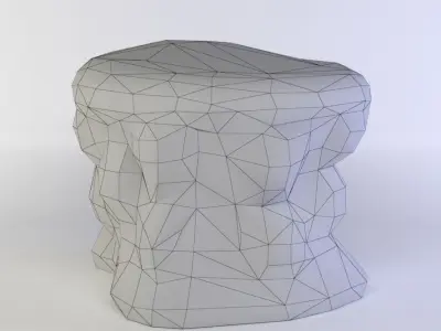 Earth platform Low-poly 3D model