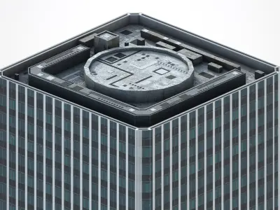 Tour Zamansky Low-poly 3D model