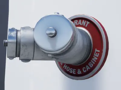 Wall Hydrant new-mid-old Low-poly 3D model