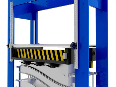 High frequency wood press machine 3D model