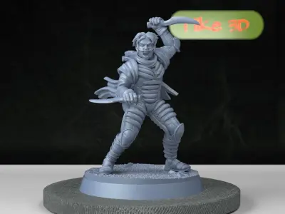 Desert Nomad Amer Sirocco Miniature Inspired by Dune and Dune 2 3D print model