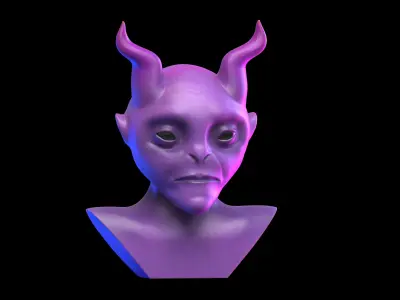 Stylized creature stl 3D print model