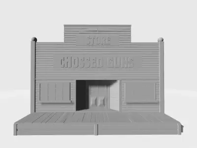 Chossed gun store 3D print model