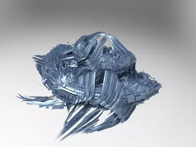 Light realms sci fi platform 1 3D model