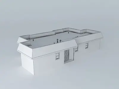 Quad Housing single unit Free 3D model
