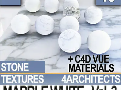 Marble White Collection JPG and MAT Texture