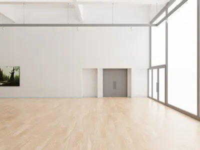 Art Museum Gallery Interior 34 Low-poly 3D model