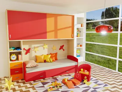 Kid Room 3D model