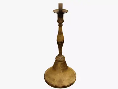Candle Holder Low-poly 3D model 10
