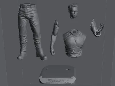 terminator 2 Arnold Schwarzenegger 3D print model