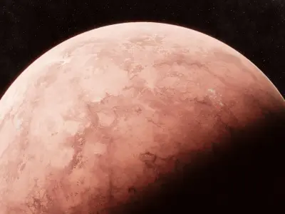 Procedural Planet Low-poly 3D model