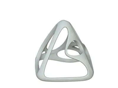 SciFi Cube Object No 57721 Low Poly Shape Low-poly 3D model