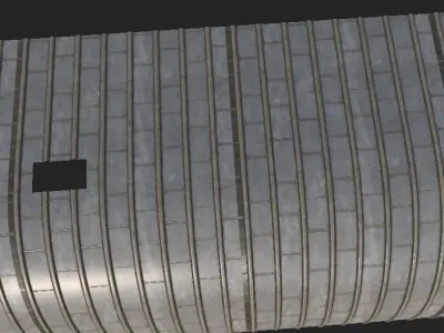 Warehouse Roof Ceiling Low-poly 3D model