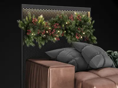 Sofa Christmas 3D model