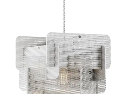 Steel Spliced Mesh Screen Drop Pendant 3D model