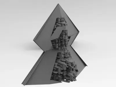 Pyramid Sc-Fi shape 5  3D model