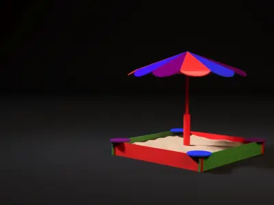 Sandbox Umbrella 3D model