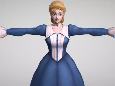 Erina Pendleton - Jojo Bizarre Adventure - Diamond Records 3D model