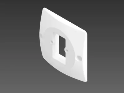 Ikea Tradfri Remote Control Adapter for Single UK Light Switch 3D print model