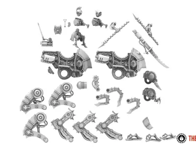 Dark Techno - Mantis Strider 3D print model