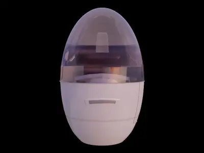 Futuristic vehicle single seat 3D model