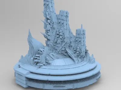 Mars Storm Tech Rocks 3D model