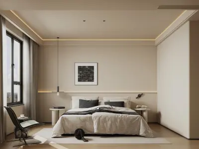    villa interior scenes 3D model shop