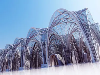 Futuristic Interior Scene 1 3D model