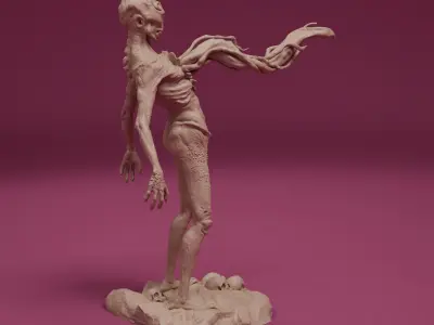 Spawn of the Abyss - The Corrupted Herald - Creatures STL 3D print model