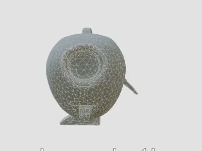 Hyperloop Capsule with Futuristic Design and Details Low-poly 3D model