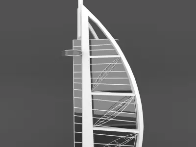 Burj Al Arab 3D model
