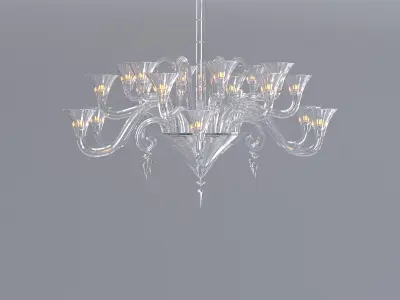 Mille Nuits Chandelier 18L 3D model