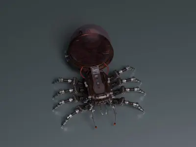 Sci-Fi Steampunk Tarantula 3D model
