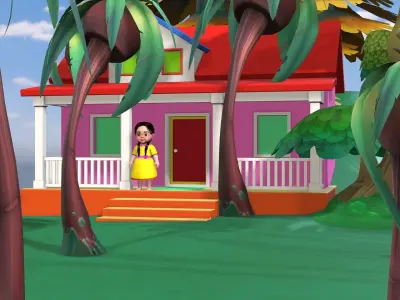 Home CC Low-poly 3D model