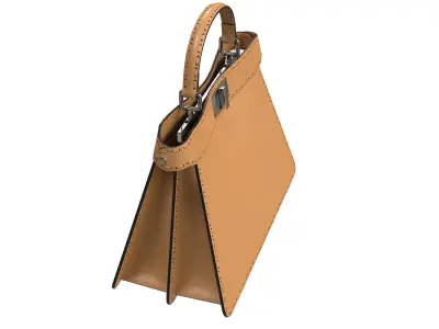 Fendi Peekaboo Bag Brown Low-poly 3D model