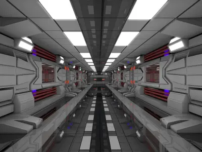 Sci Fi Interior  3D model