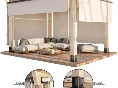Pergola 3D model order