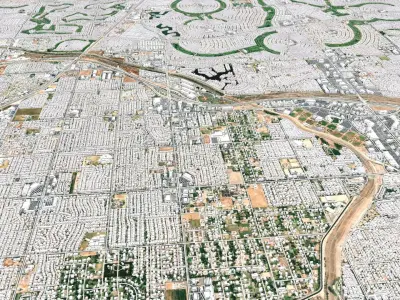 Cityscape Sun City Arizona USA 3D model