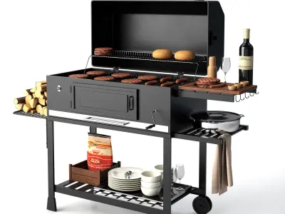 Barbecue 05 3D model