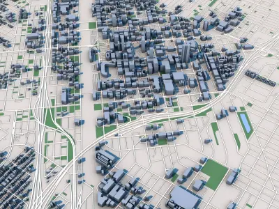 Fresno San Joaquin Valley California United States 3D model