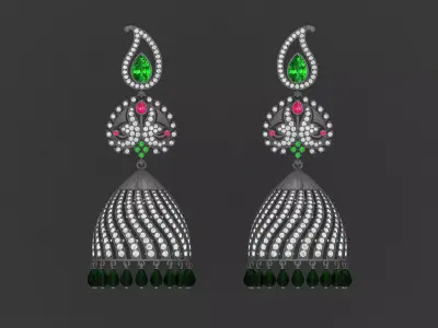 Jhumka 001 3D print model