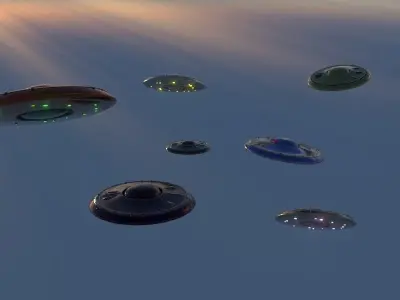 Flying saucer 3D model