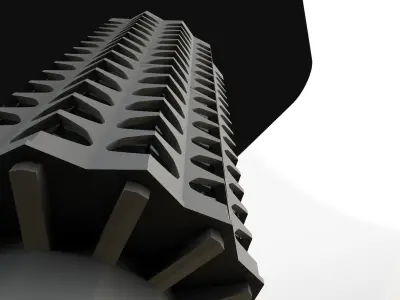 Kukuruznik Old Youth Palace of Yerevan 3D print model