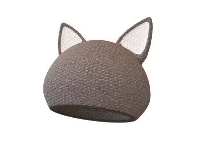 Fox Ear Hat V1 002 Low-poly 3D model