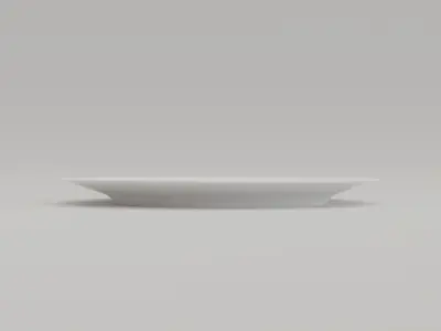 Ridges Lunch Plate Low-poly 3D model