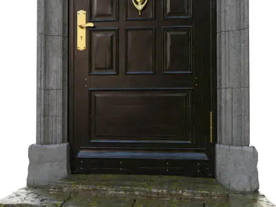 Entrance classic door 10 3D model