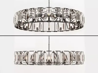 Restoration Hardware  HARLOW CRYSTAL CHANDELIER 60 3D model
