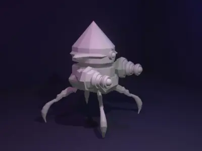 Scifi Robot GR02 3D Model Low-poly 3D model